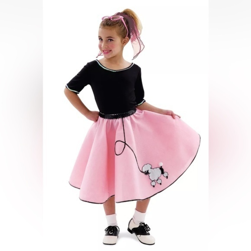 Princess Paradise Pink Poodle Skirt Costume (Girl - Child medium size 8)